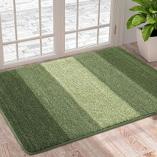 Homaxy Door Mats Indoor, Machine Washable Soft?Doormats, Dirt Trapper Door Mat, Super Absorbent Entrance Rug, Non-slip Floor Mats For Inside, Front