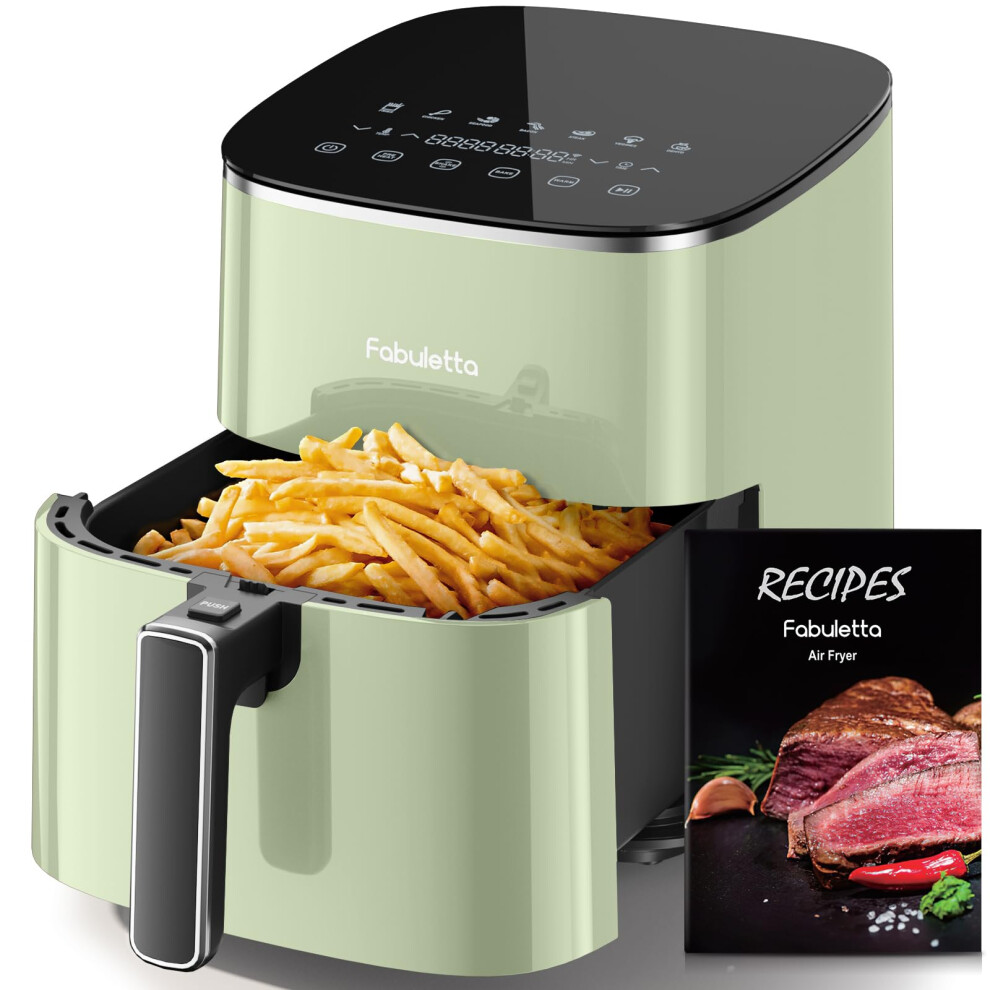 FABULETTA 5.7L Air Fryer, 11 One-Touch Functions, 230? Fast Cooking, 1950W, 95% Less Oil, Roast, Bake, Crisps, Broil and Air Fry for Easy Meals, SHAKE