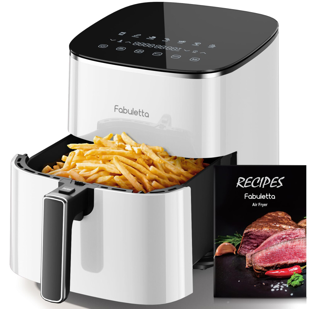 FABULETTA 5.7L Air Fryer, 11 One-Touch Functions, 230? Fast Cooking, 1950W, 95% Less Oil, Roast, Bake, Crisps, Broil and Air Fry for Easy Meals, SHAKE