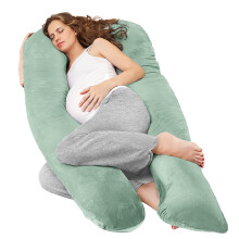 Nuliie Pregnancy Pillow for Sleeping, U Shaped Full Body Pillow Pregnancy Pillows, Maternity Pillow Support for Back, Hips, Legs for Pregnant Women,