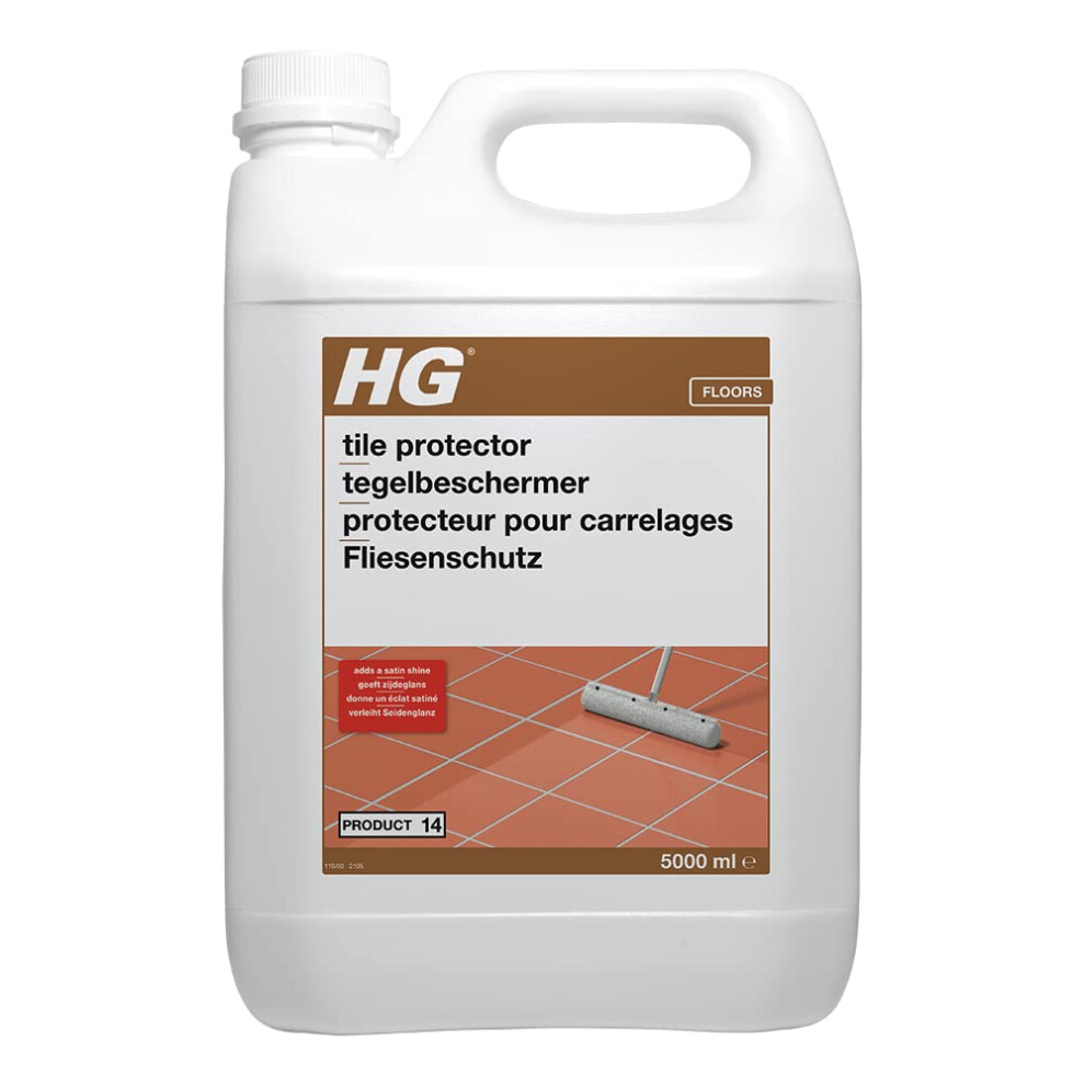 HG Tile Protector Product 14, Shine, Seal & Protection for All Types of Stone Floor Tiles, Flagstones & Slate, Anti Slip Formula, Protective Coating