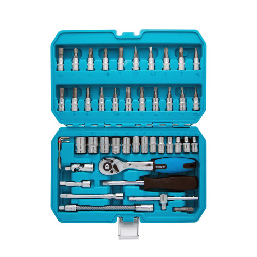 BlueSpot BlueSpot 01530 46 PCE 1/4" Drive Socket Set