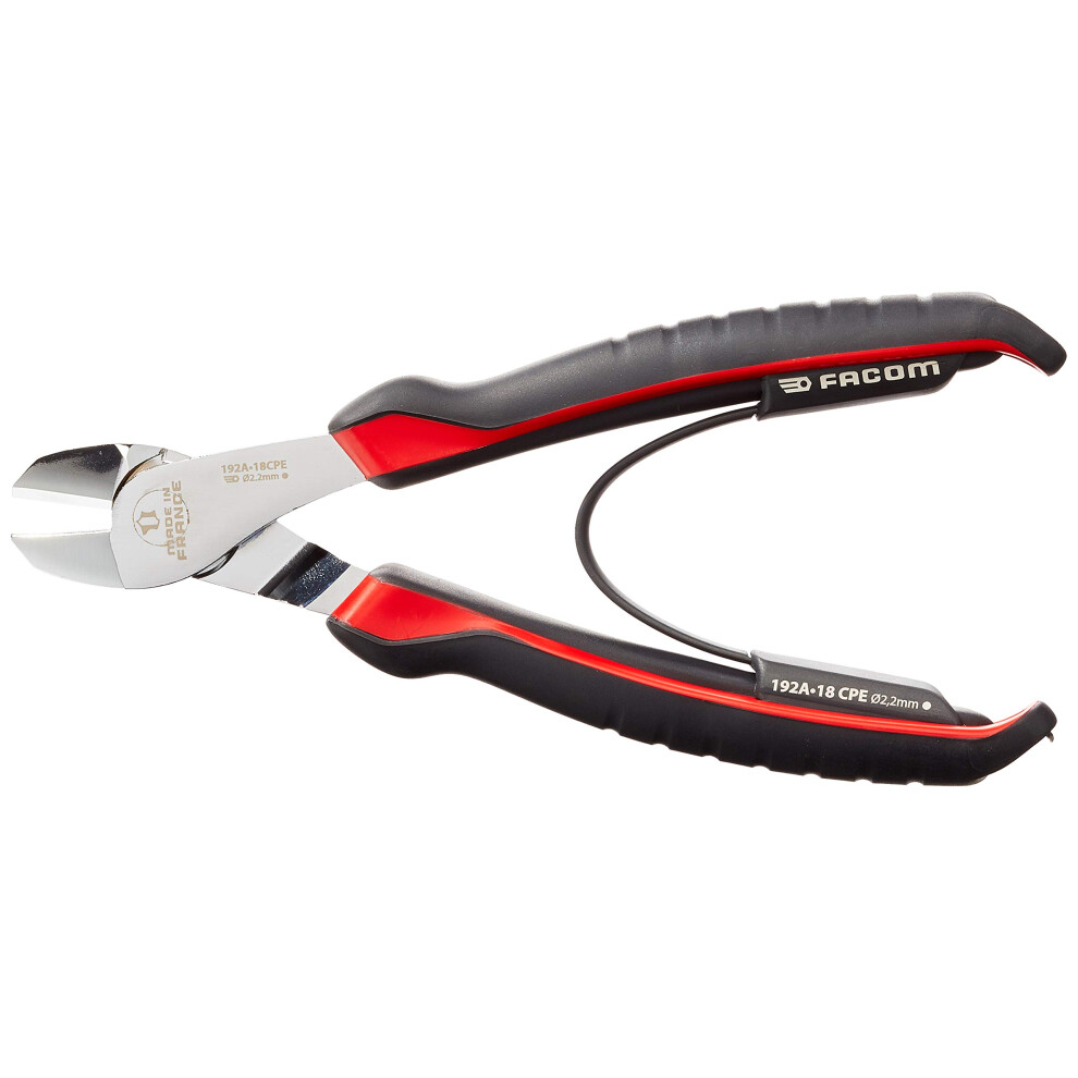 Facom SC.192 Cutting Pliers Diagonal 180 mm Rouge et Noir