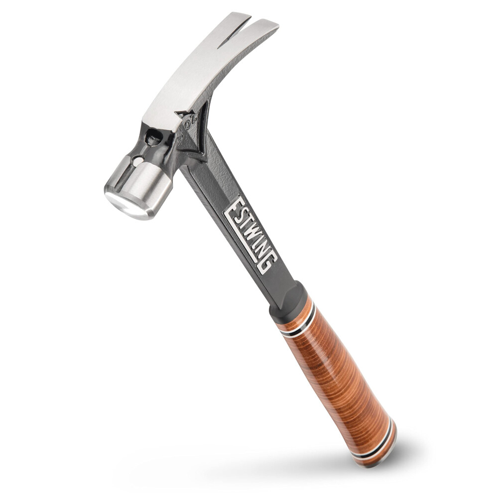 Estwing E15S 15oz Ultra Framing Hammer, Smooth Face, Leather Grip