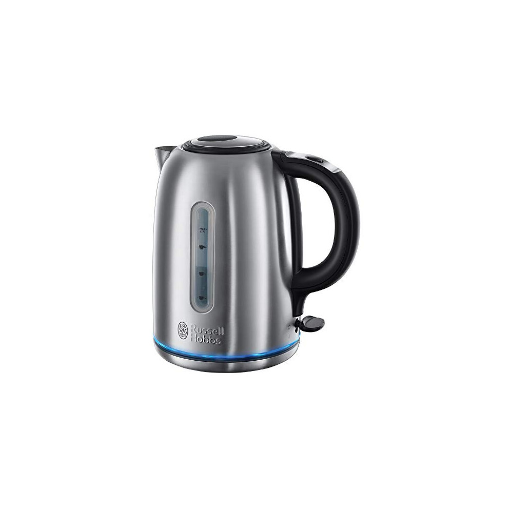 Russell Hobbs 20460 Quiet Boil Kettle, Brushed Stainless Steel, 3000W, 1.7 Litres