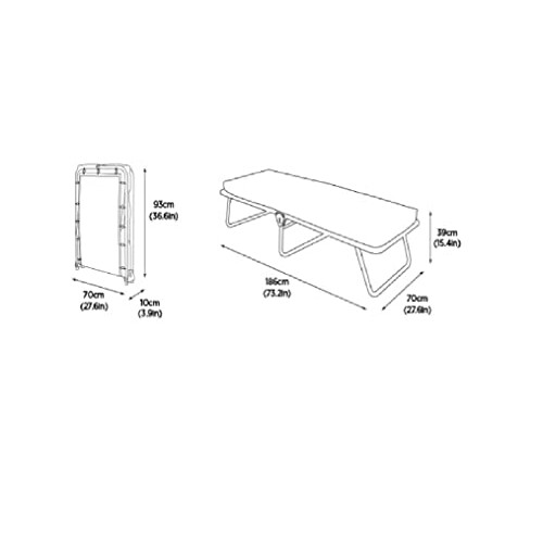 JAY-BE Value Folding Bed with Rebound e-Fibre Mattress - Single 2