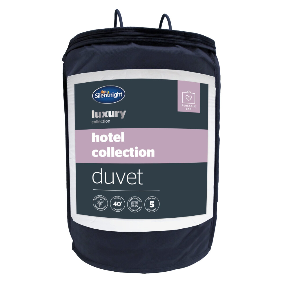 Silentnight Hotel Collection Single Duvet ? All Year Round 10.5 Tog Luxurious Hotel Quality Duvet Quilt ? Hypoallergenic and Machine Washable ? Single