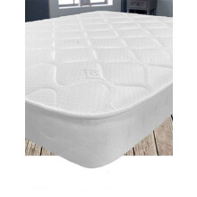 Starlight Beds Single Memory Foam Mattress with springs. 7 Inch Deep Budget Mattress. Soft Mattress. White, 3ft x 6ft3 (90cm x 190cm x 19cm) (1102)