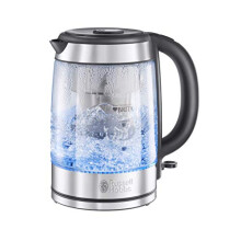 Russell Hobbs Brita Filter Purity Glass 1.5L Electric Cordless Kettle for cleaner, clearer water (Brita Maxtra+ Cartridge inc with replacement