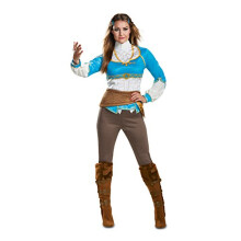 Disguise Women's Zelda Breath of The Wild Adult Costume, Blue, L (12-14)