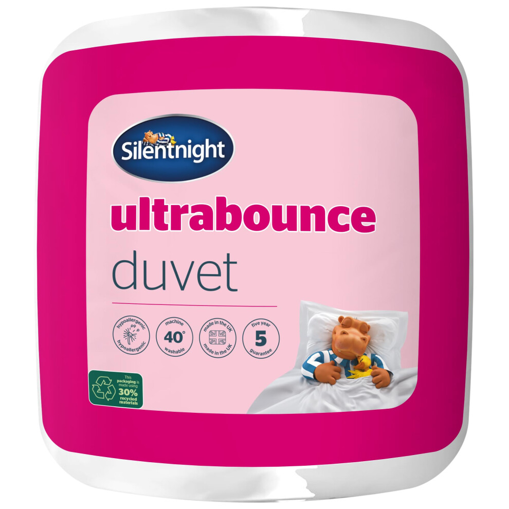 Silentnight Ultrabounce 10.5 Tog Double Duvet ? All Year Duvet Quilt Ideal for Summer and Winter ? Hypoallergenic and Machine Washable - Double