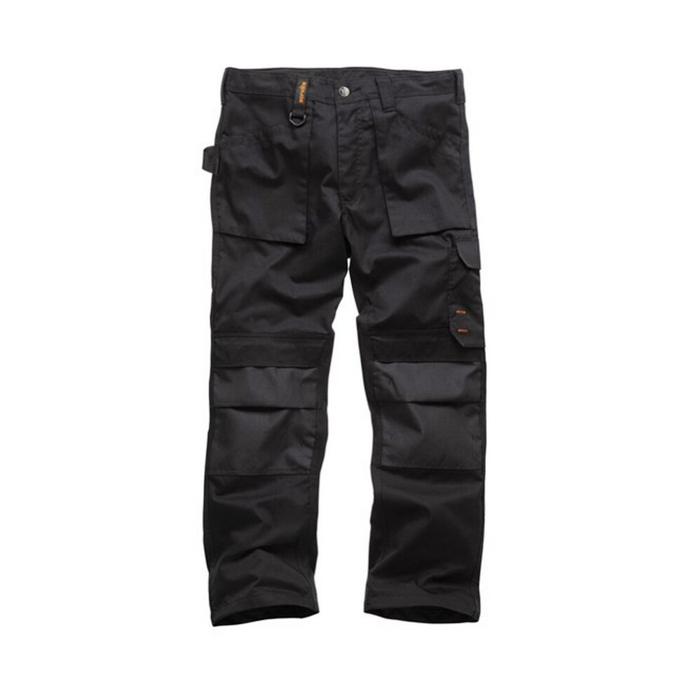 (40R, Black) Scruffs Mens Work Trousers