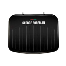 George Foreman 25810 Medium Fit Grill - Versatile Griddle, Hot Plate and Toastie Machine with Improved Non-Stick Coating and Speedy Heat Up, Black