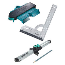 wolfcraft ?Fitting Laminate and Design Flooring? Success Kit I 6976000 I Complete set consisting of universal angle & try square, contour gauge and