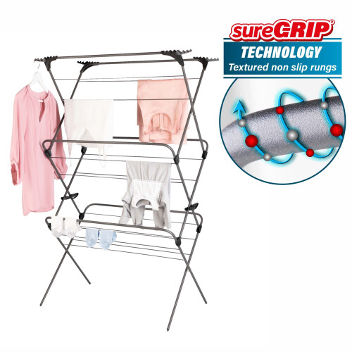 Minky Minky Premium Sure Grip Extra Wide 3 Tier Airer 2