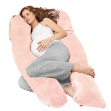 Nuliie Pregnancy Pillow for Sleeping, U Shaped Full Body Pillow Pregnancy Pillows, Maternity Pillow Support for Back, Hips, Legs for Pregnant Women,