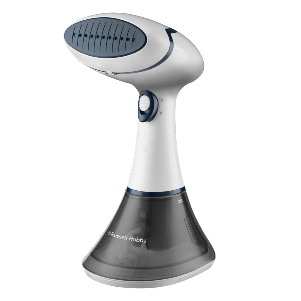 Russell Hobbs Steam Genie Handheld Clothes Steamer, No Ironing Board Needed, Ready to Use in 45s, 200ml Detachable Water Tank, Compact Garment Steamer