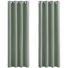 PONY DANCE Thermal Blackout Curtains Eyelet - Super Soft Extra Long Curtains for Living Room Privacy Protection Window Treatment Drapes for Bedroom