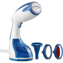 BEAUTURAL Clothes Steamer, Portable Handheld Garment Fabric Wrinkles Remover, 30-Second Fast Heat-up, Auto-Off, Large Detachable Water Tank, Dark Blue