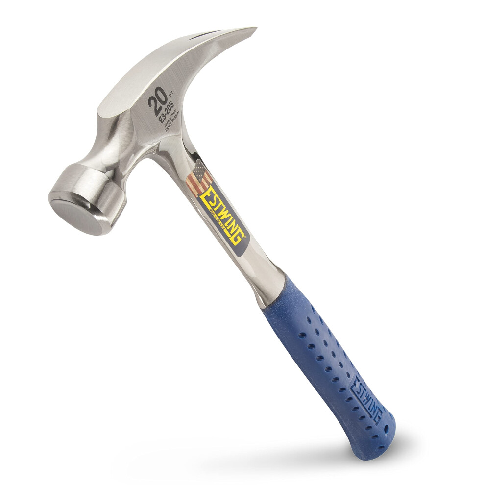 Estwing E3-20S 14-217 20-Ounce Ripping Hammer, Smooth Face, Silver, 20 oz