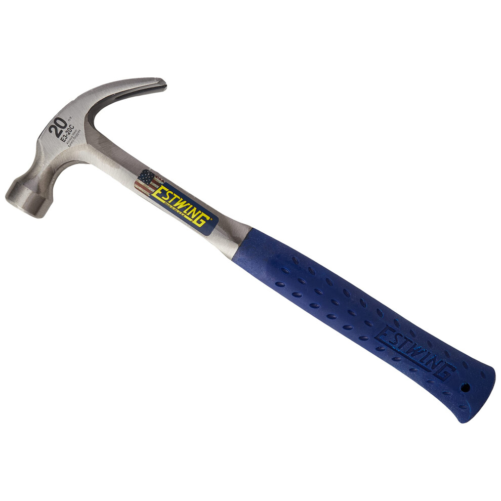 Estwing E3/20c Curved Claw Hammer - Vinyl Grip 20oz