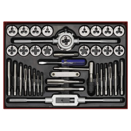 Sealey Sealey Ak3040 Tap and Die Set 40Pc Split Dies Metric 1