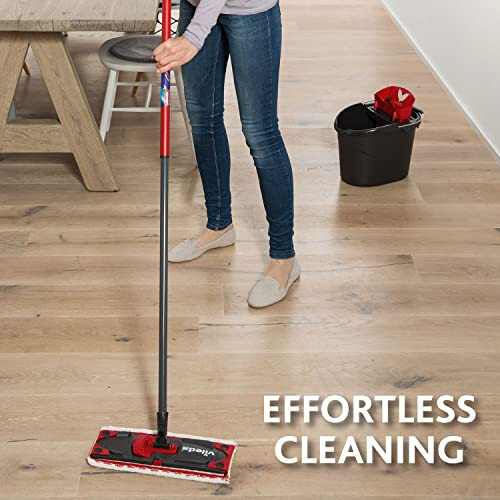 Vileda Vileda Ultramax Complete Mop and Bucket Set, Black/Red 1