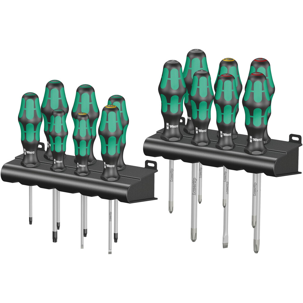 Wera 05105630001 Kraftform Big (Pack 300) Series Screwdriver Set, Green