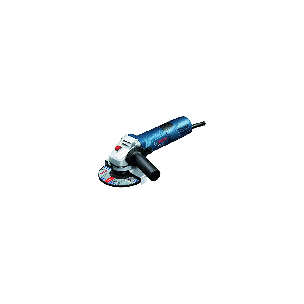 Bosch Professional Angle Grinder GWS 7-115 (110V, 720 W, disc Diameter 115 mm, Includes Backing Flange, Locking Nut, Protective Guard, in Cardboard