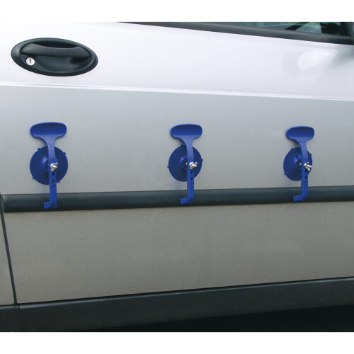Sealey Sealey RE006 Suction Cup Clamp Set Trim Dents Panels Puller Glass Adjustable 6Pc 1