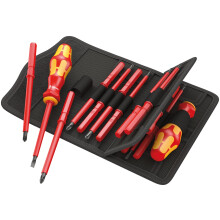 Wera 05347107001 "Kraftform Kompakt" VDE 60 i/62 i/65 Changeable Blade - Silver (18-Piece)