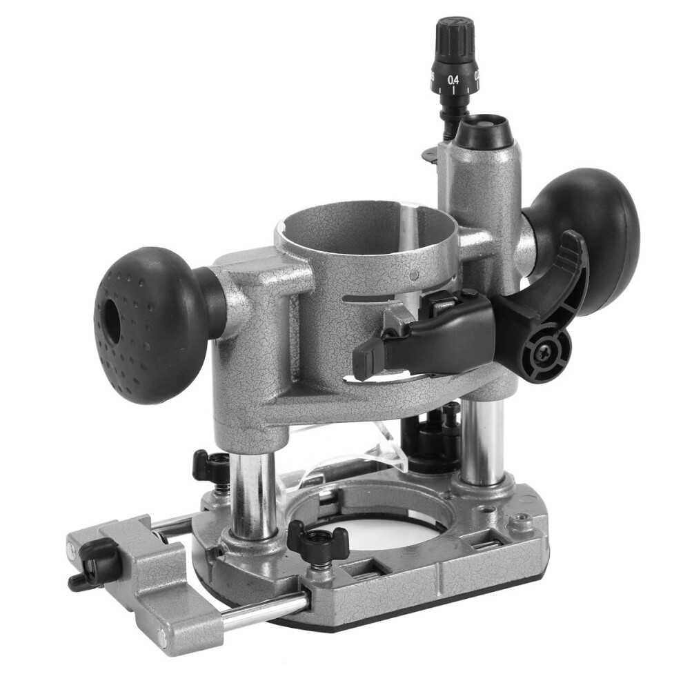 KATSU Trimmer Plunge Base, Fully Adjustable, for Electirc or Cordless Wood Hand Routers with Dust Nozzel SP10174805?-image-OPC-PF2P26R-NEW