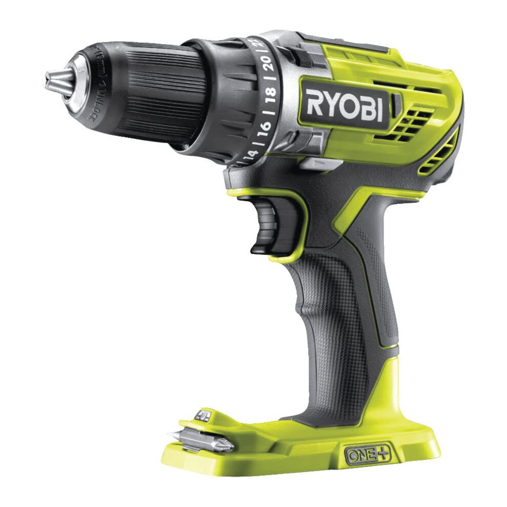 Ryobi ONE+ R18DD3-0 18V Cordless Compact Drill Driver (Body Only), Hyper Green