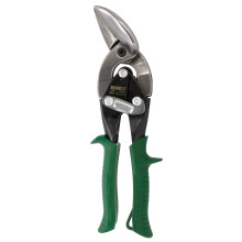 MIDWEST Aviation Snip - Right Cut Offset Tin Cutting Shears with Forged Blade & KUSH'N-Power Comfort Grips - MWT-6510R