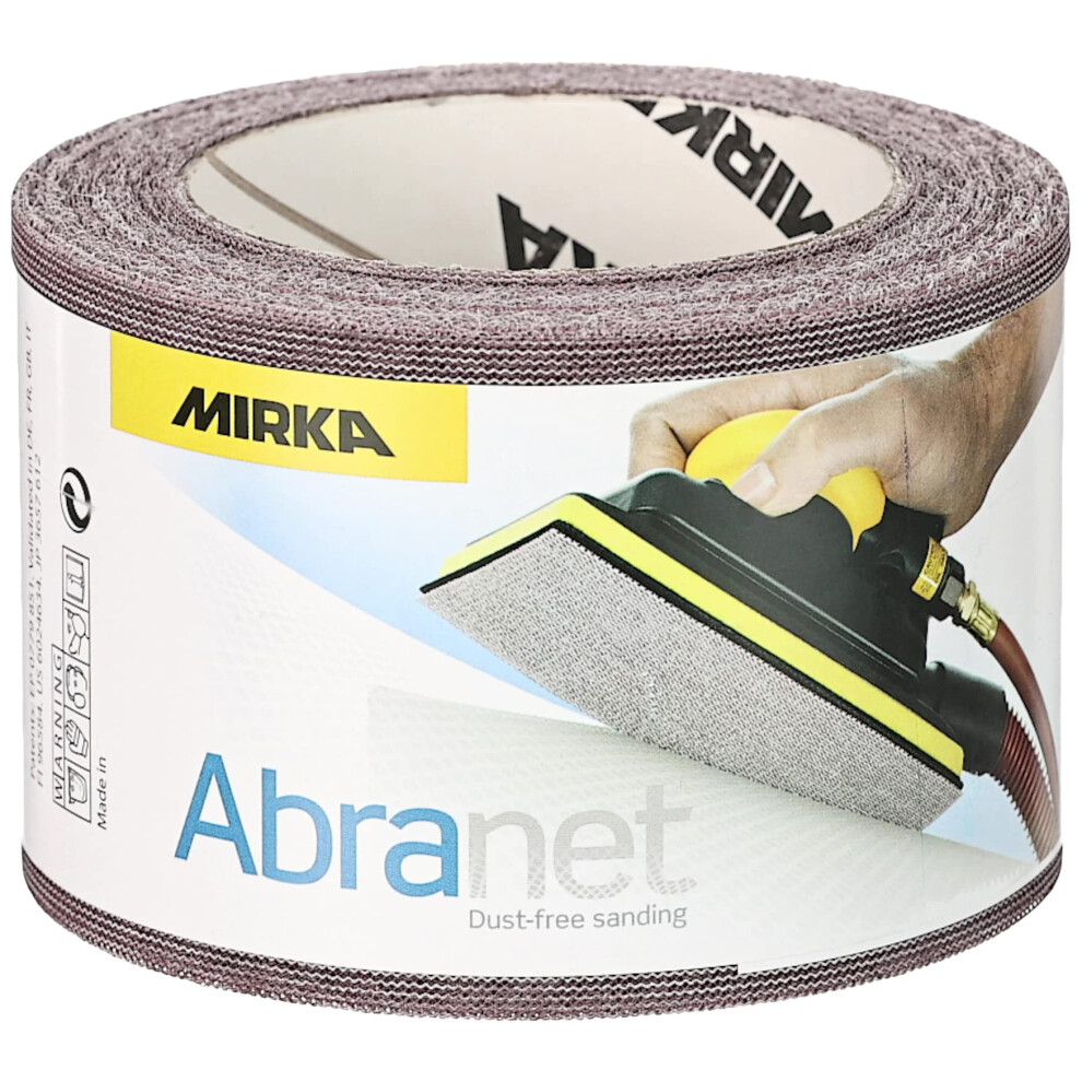 Mirka Abranet Abrasive Roll With Net 75 Mm X 10 M Grip / Grit P600 / 1 Roll / For Sanding Wood, Filler, Varnish, Plastic / 545Bi001613r 5051217132096