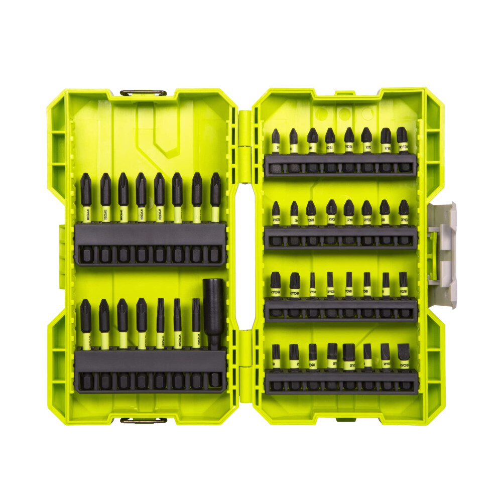 RYOBI RAK48SDI Torque Plus Impact Screwdriver Bit Set, 48 Piece