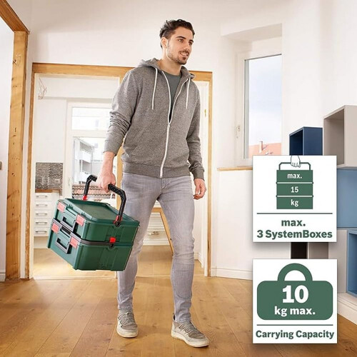 Bosch Bosch Home and Garden Tool Box SystemBox (for power Tools, Size M, compatible with Accessory Box Small and Medium, in Sleeve) 1