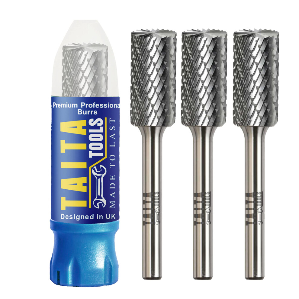 Carbide Burr 1/4" Shank, Sb-5 Tungsten Double Cut Rotary Die Grinder Bits - Cutting Burrs For Milwaukee, Dewalt And Makita Die Grinder Accessories - 5051217132133