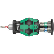 Bicycle set 11, Stubby screwdriver with bit magazine, 7 pieces