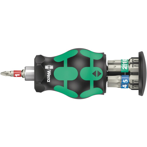Wera Bicycle set 11, Stubby screwdriver with bit magazine, 7 pieces