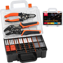 PEBA JST Crimping Tool kit, JST Crimper with 20 Styles JST-XH/JST-SM/JST-SYP 2.5mm Connector Kit, Micro Connector Pin Crimp Tool 0.05-0.5mm? for JST