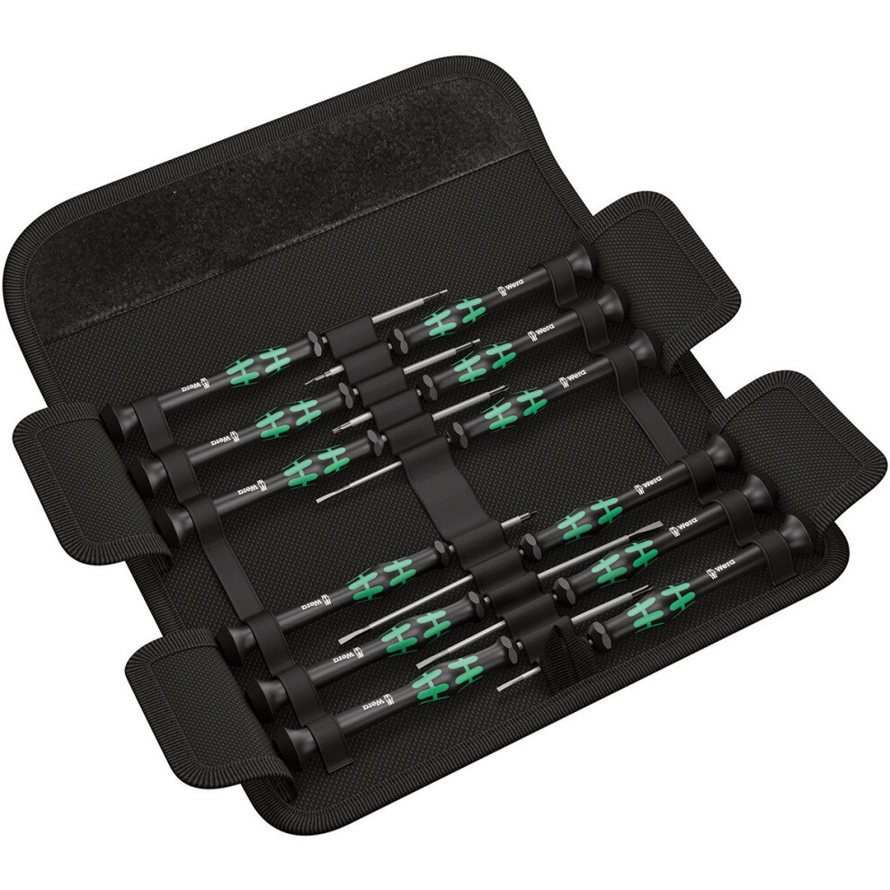 Wera 73675 Kraftform Micro Precision Screwdriver Set, 12 Pieces