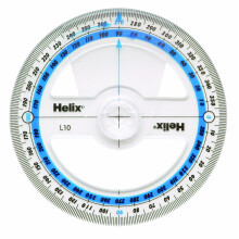 Helix 10cm Angle Measure Scale - Transparent (Pack of 25)