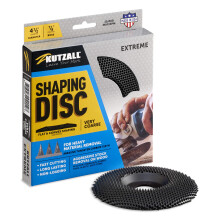 Kutzall Extreme Shaping Disc - Very Coarse, 4-1?2" (114.3mm) Dia. X 7?8" (22.2mm) Bore - Woodworking Angle Grinder Attachment for DeWalt, Bosch,