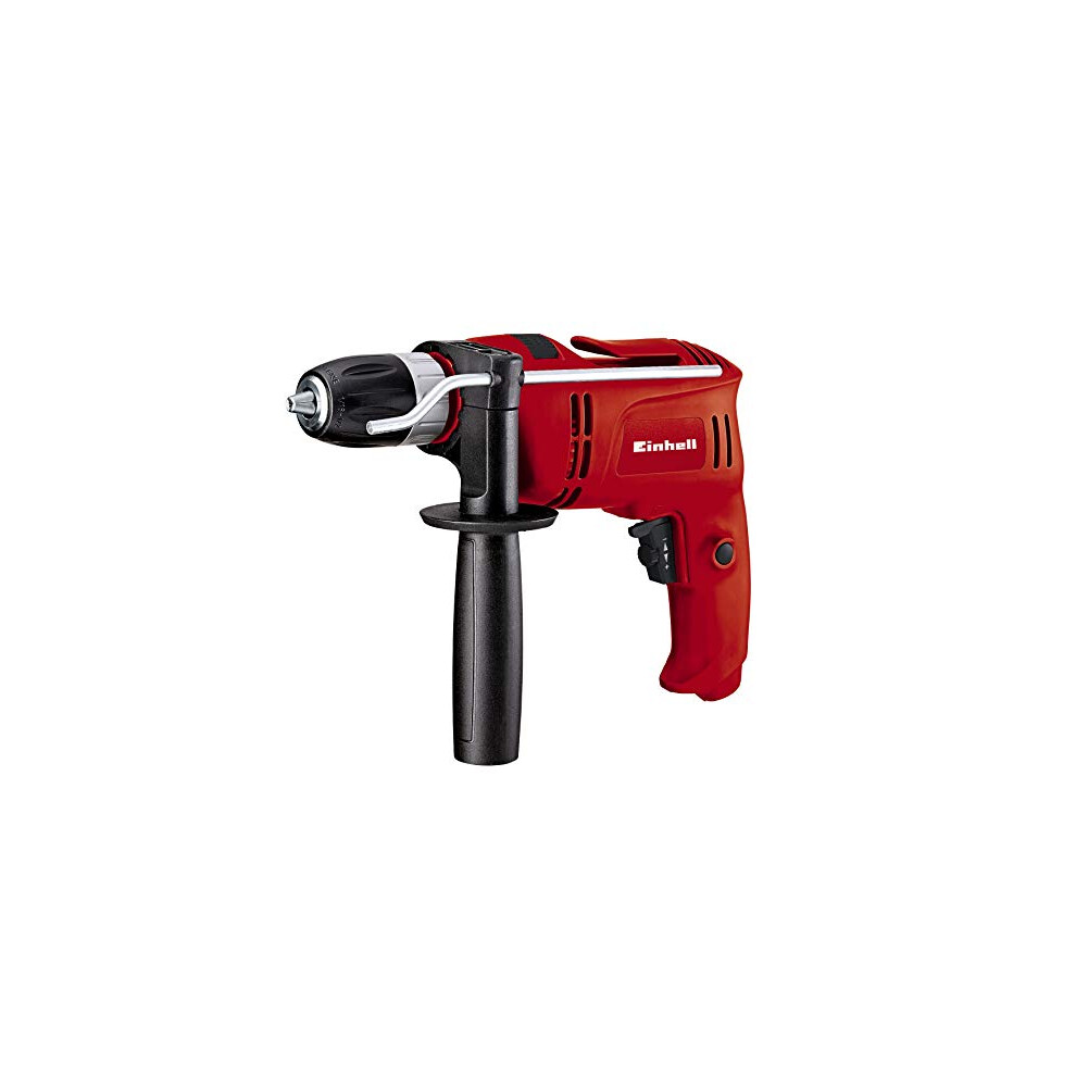 Einhell TC-ID 650 E Impact Drill | Hammer Drill With Auxiliary Handle, Speed Control | 650W Electric Drill With Percussion Hammer Drilling Function