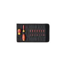Wiha 9pc Screwdriver and bit set slimVario screwdriver Slotted Phillips Pozidriv 2831 T9 01