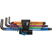 Wera 950 SPKL/9 SM HF Multicolour L-key set metric BlackLaser with hol