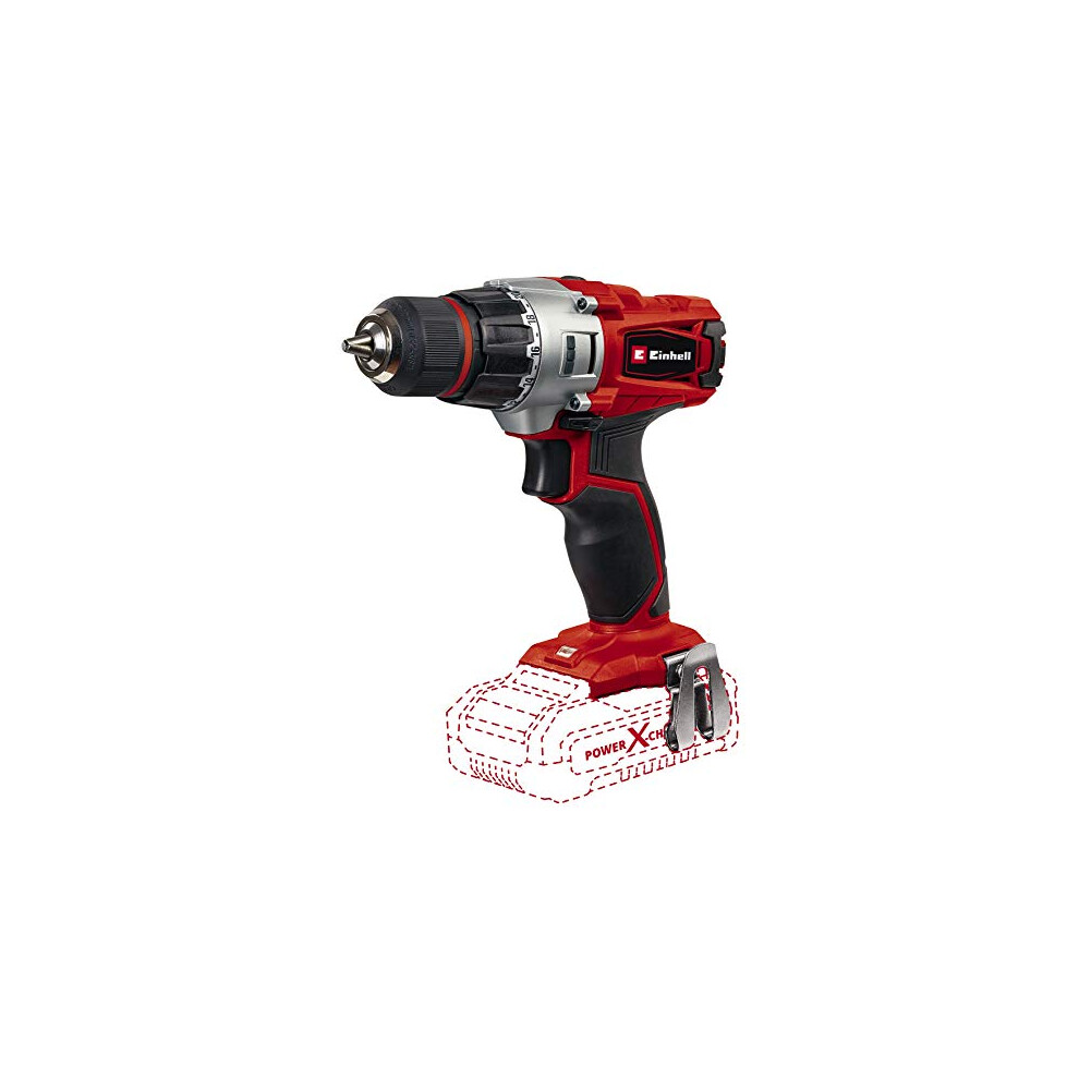 Einhell Cordless Drill TE-CD 18/2 Li Solo Power X-Change (Lithium-ion, max. 44 Nm Torque, 2-Speed Gearing, 20 + 1 Torque Settings, LED, Without