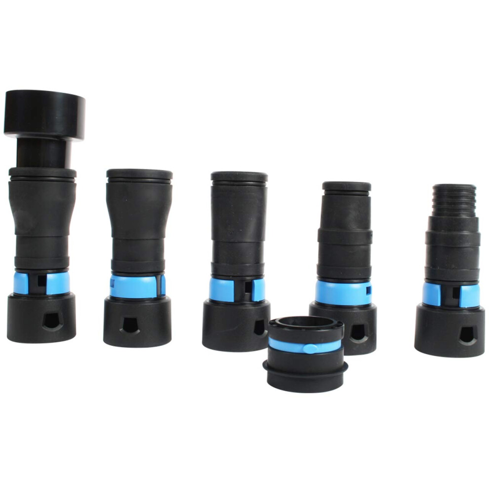 Cen-Tec Systems Quick Click 95237 32Mm Vacuum Cleaner Power Tool/Sander Dust Extraction Adaptor Set (19-58Mm) Compatible With Dewalt, Milwaukee, 5051217140893