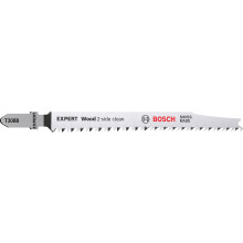 Bosch 25x Expert ?Wood 2-Side Clean? T 308 B Jigsaw Blade (for Plywood, Solid wood furniture board, Length 117 mm, Professional accessories jigsaw)